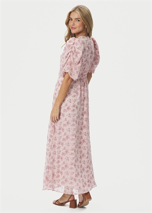 Kikka chiffon flower kjole Rose Neo Noir